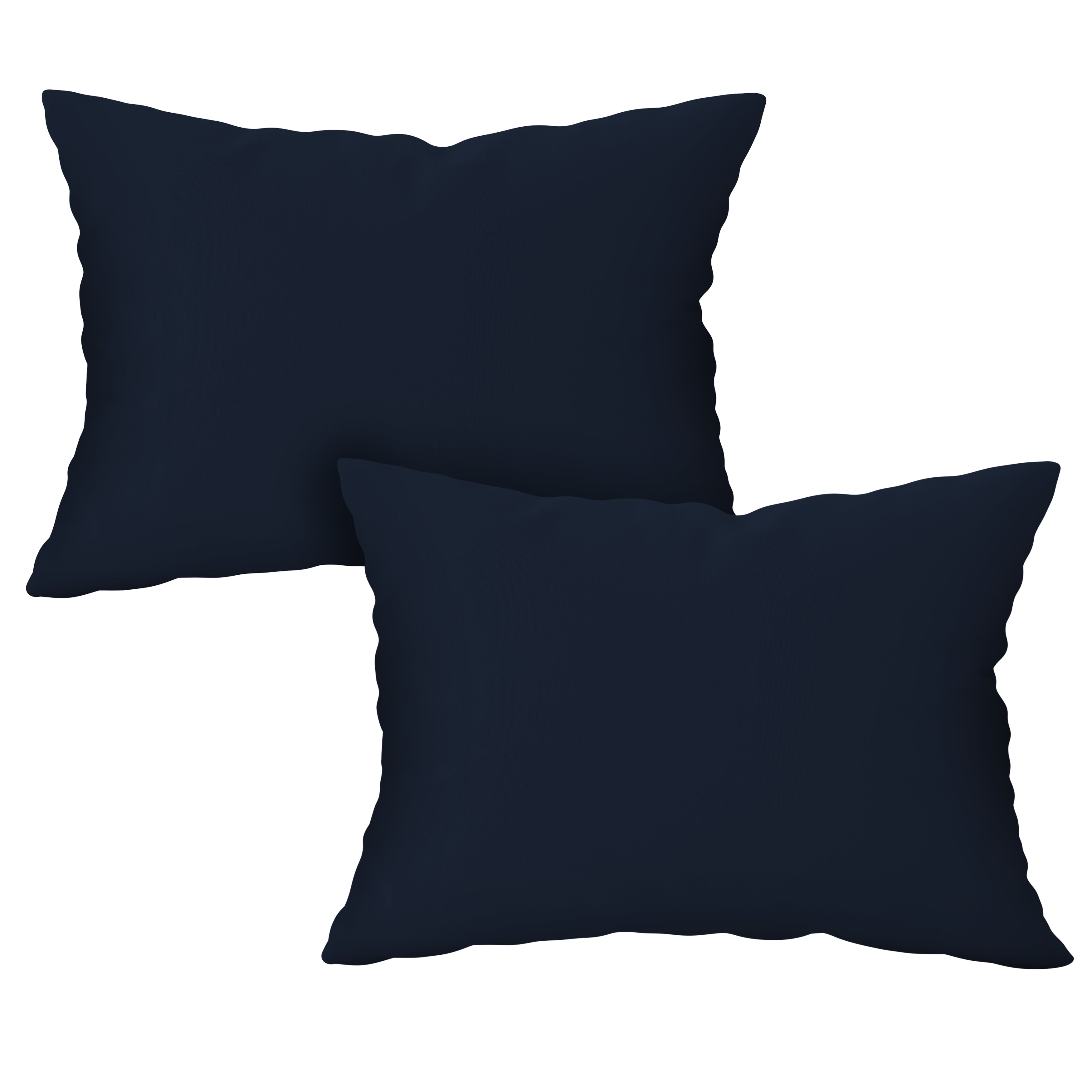 Ocean Depths Cotton Fitted Bed Sheet Set (Navy Blue)