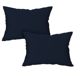 Ocean Depths Cotton Fitted Bed Sheet Set (Navy Blue)