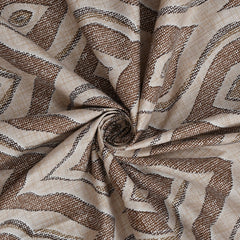 Medallion Trellis Cotton Fitted Bed Sheet Set (Brown)